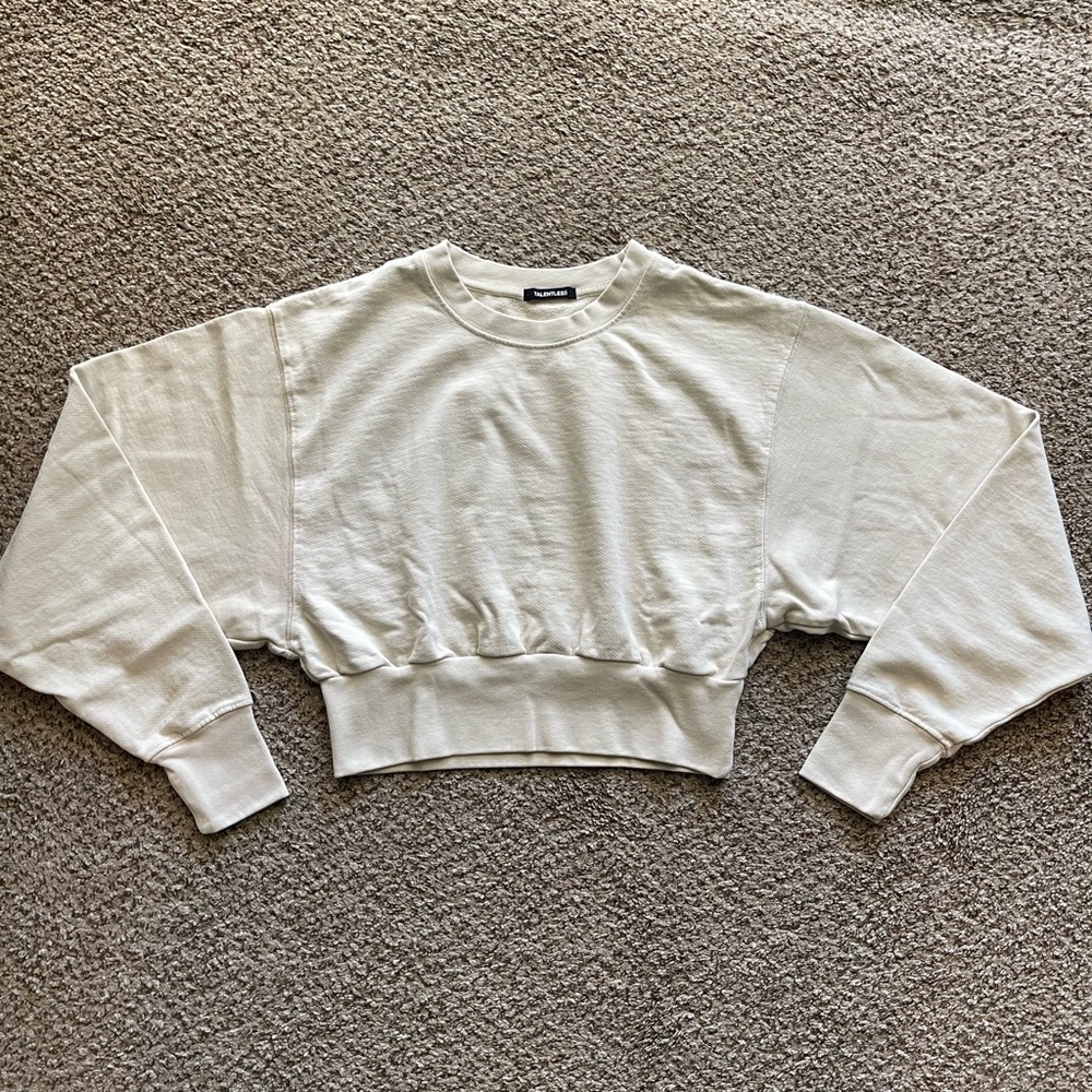 TALENTLESS Cement Crop Crew Neck Sweater